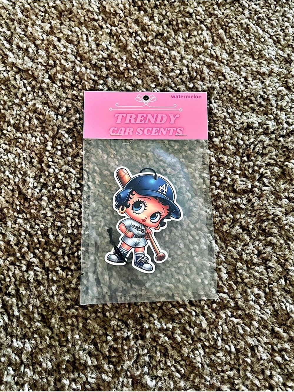 Betty Boop Dodgers Inspired Car Air Freshener | Watermelon Scent | New